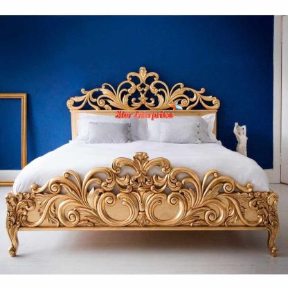 Solid Wood Classic Queen Size Bed