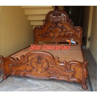 Teak Wood Antique Double Bed