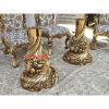 Star Enterprises Teak Wood Heavy Floral Hand Carved Luxury Dining Set DNG-029 - Image 10