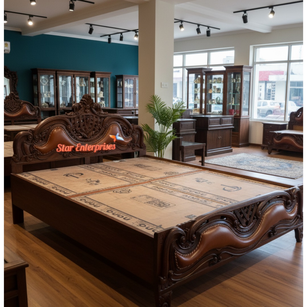 Wooden Classic Bed Design