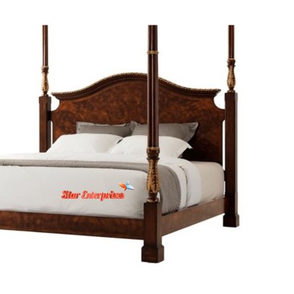 Star Enterprises Wooden Colonial Style Poster Bed CNB-022 - Image 3