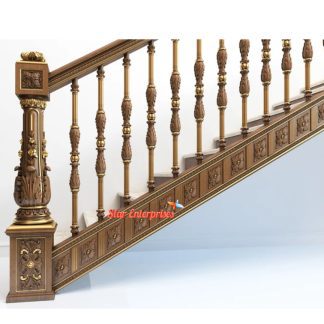 Wooden Designer Master And Railing Pillars