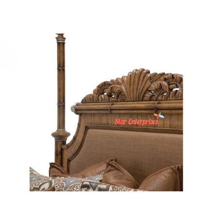 Star Enterprises Wooden Handcrafted Canopy Bed CNB-025 - Image 3