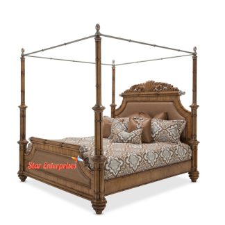 Wooden Handcrafted Canopy Bed