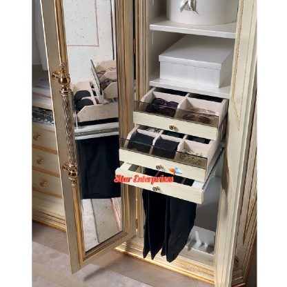 Star Enterprises Wooden Luxury Italian Style Wardrobe ALM-037 - Image 2