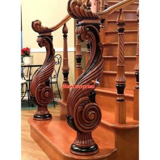 Wooden Modern Style Master And Railing Pillars