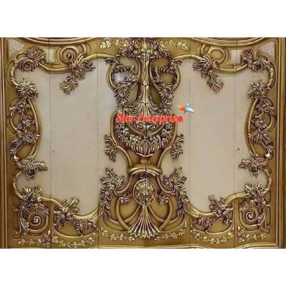 Star Enterprises Wooden Royal Heavy Hand Carving Wardrobe ALM-034 - Image 2