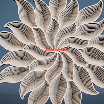 Star Enterprises Wooden Sunflower Handcrafted Art WD-016 - Image 2