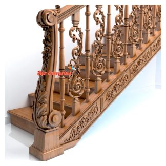 Wooden Traditional Master And Railing Pillars