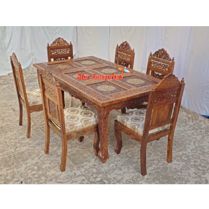 Antique Sheesham Wood Dining Set