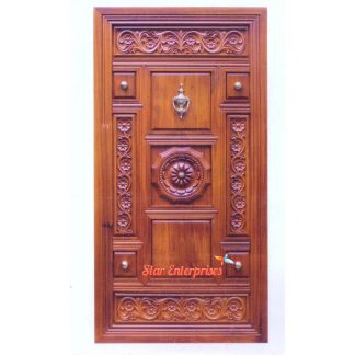 Solid Wood Traditional Single Door