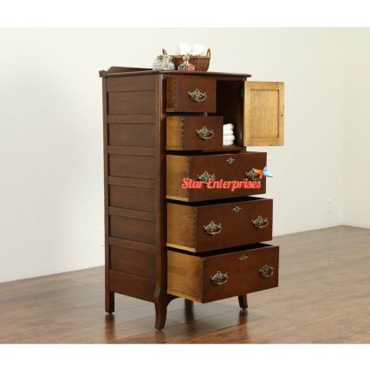 Star Enterprises Teak Wood Classic Chest of Drawers CHDR-026 - Image 2