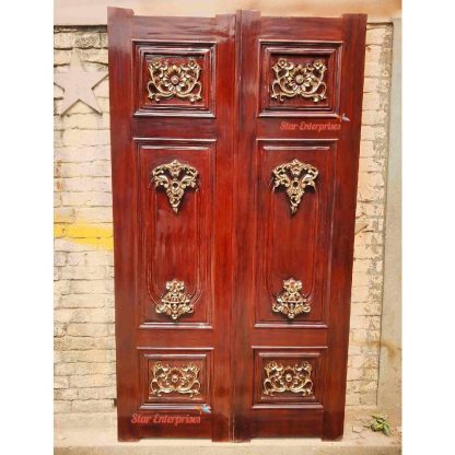 Star Enterprises Teak Wood Royal Luxury Double Door DR-032 - Image 2