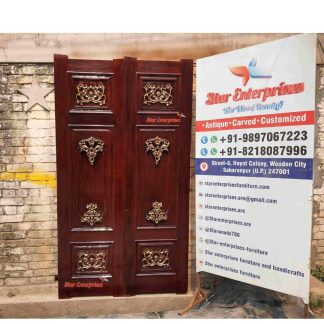 Teak Wood Designer Luxury Double Door