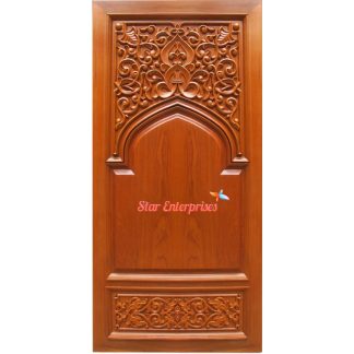 Teak Wood Designer Single Door