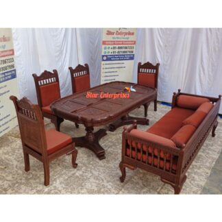 Teak-Wood-Engraving-Dining-Table-Set-