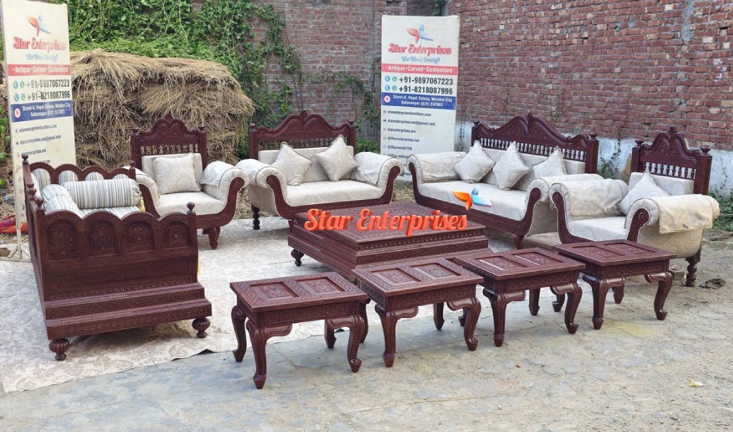 Teak-Wood-Fine-Carved-Classic-Luxury-Sofa-Set