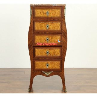 Teak Wood French Style Chest of Drawers