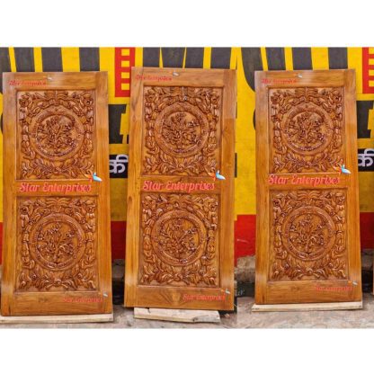 Teak Wood Hand Carved Designer Doors