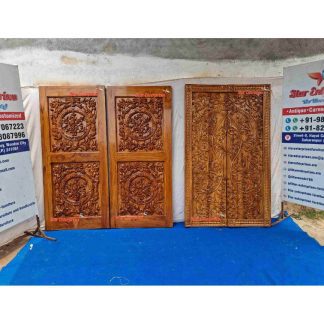 Teak Wood Hand Carving Antique Doors