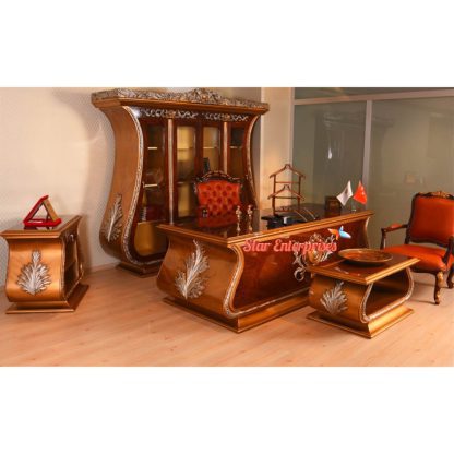 Teak Wood Royal Office Desk & Chair