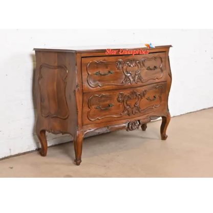 Teak Wood Traditional Design Chest of Drawers