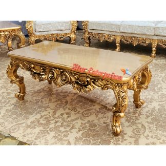 Teak Wood Traditional Luxury Center Table