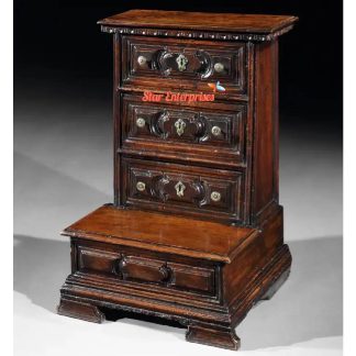 Teak Wood Traditional Vintage Chest of Drawers