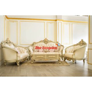 Wooden Carved Luxury Sofa Set