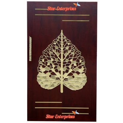 Wooden Leaf Structure Designer Door