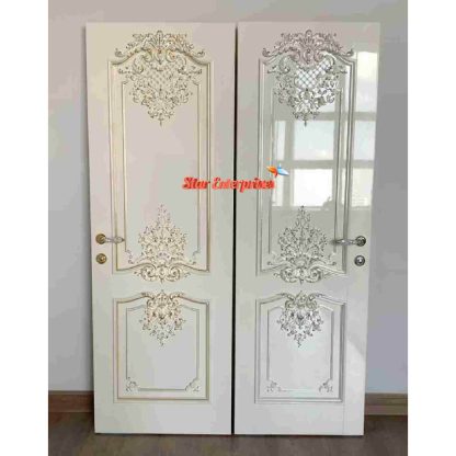 Wooden Luxury Hand Carved Single Doors