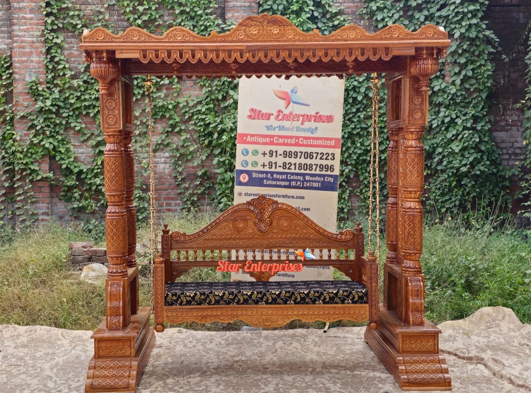 Wooden-Maharaja-Engraved-Teak-Wood-Swing