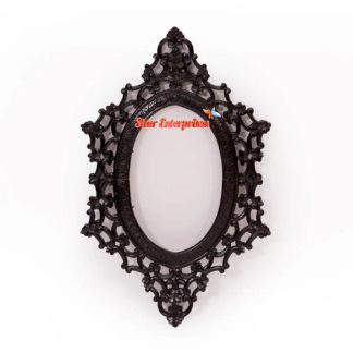 Wooden Oval Hand Carved Mirror Frame