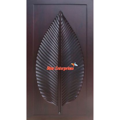 Star Enterprises Wooden Peepal Leaf Structure Single Door DR-022 - Image 3