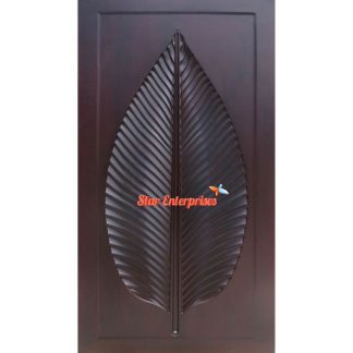 Wooden Peepal Leaf Structure Single Door