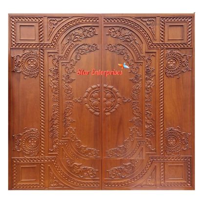 Wooden Royal Hand Carved Double Door