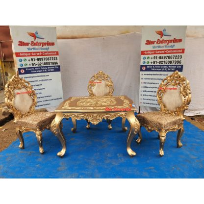 Star Enterprises Wooden Royal Hand Carving Dining Set DNG-051 - Image 4