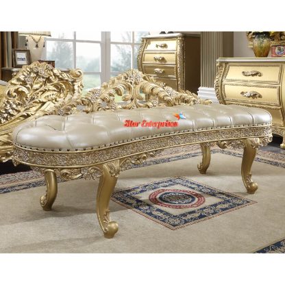 Wooden Royal Luxury Bed Bench