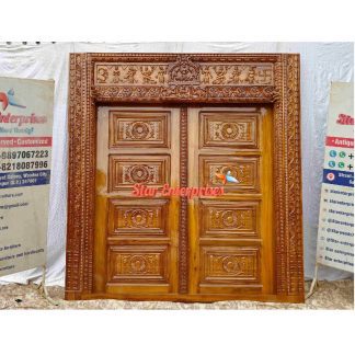 Wooden Traditional Hand Carved Double Door