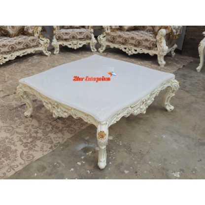 Wooden White Classic Center Table