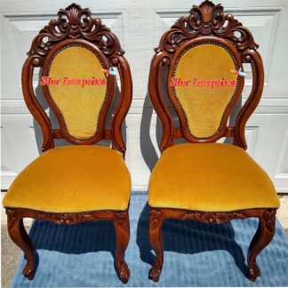 Antique French Hand Carved Dining Chairs