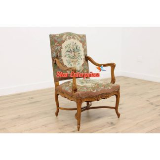 French Vintage Carved Bedroom Chair