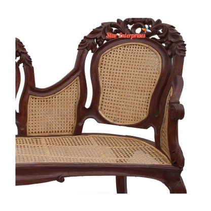 Star Enterprises Indian Classic Leaf Carving Sofa SOFA-0103 - Image 2