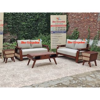 Premium Wood Modern Style Sofa Set