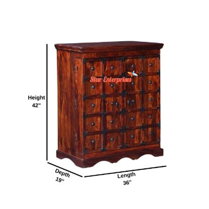 Star Enterprises Wooden Antique Bar Cabinet BAR-037 - Image 2