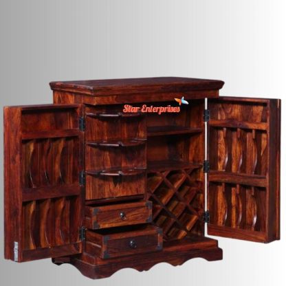 Star Enterprises Wooden Antique Bar Cabinet BAR-037 - Image 3