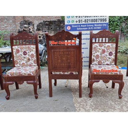 Wooden Classic Hand Carved Dining Chairs