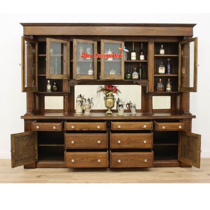Star Enterprises Wooden Classic Modern Bar Cabinet BAR-035 - Image 2
