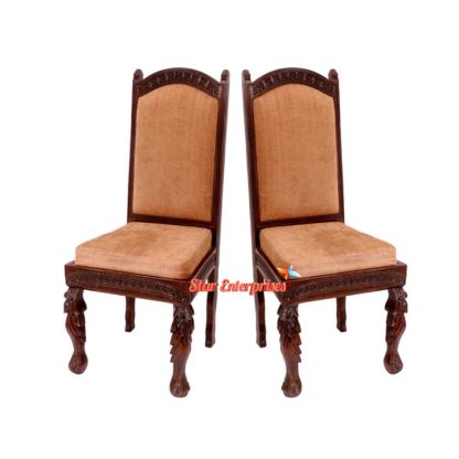 Wooden High Back Dining Chairs