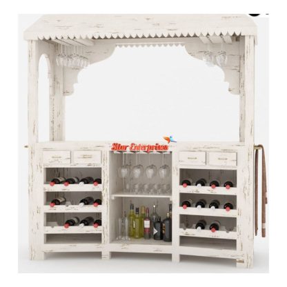 Star Enterprises Wooden Large Bar Counter Cabinet BAR-036 - Image 3